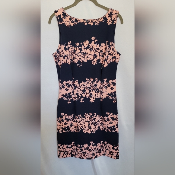 Banana Republic Dresses & Skirts - Banana Republic Pink & Navy Blue Sheath Mini Dress Scoop Neck Sleeveless…